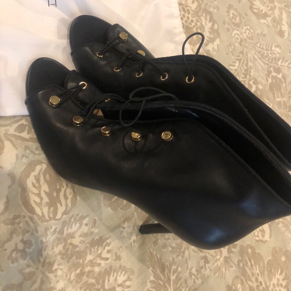 Enzo Peep Toe Booties